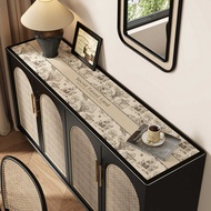 American Dining Side Cabinet Table Mat Light Luxury Feel Waterproof Oil-Proof Rinse-Free TV Cabinet 