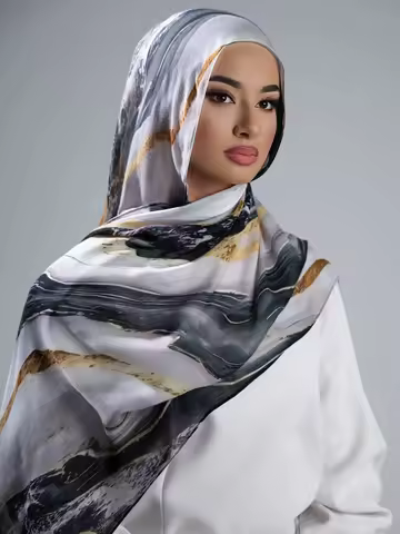 Newest Fabric Modal Print Breathable Modal Hijab Tudung Scarf Bamboo Fiber Cotton Modal Printed Hija