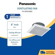 Panasonic Fv-20Tgu 8 Inch Ceiling Exhaust Ventilation Fan Fv-20Tgu603