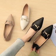 Flat Shoes Women Sweet Flats Shallow Women Boat Shoes Slip On Ladies Pointed Toe Loafers Spring Women Flats Black