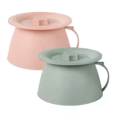 Pee Bucket 1.5L Portable Urinary Potty With Lid And Handle for Camping Bedpans Potty for Wife Son Hu