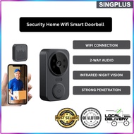 【SG LOCAL SELLER】Smart Video Doorbell Wireless Camera PIR Motion Detection IR Security Doorbell Wifi Intercom For Home