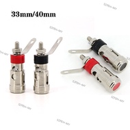 33mm 40mm metal Push-Type Spring Terminal Speaker Amplifier Spring Self-Locking power Socket Push-Ty