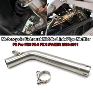 Fit For Yamaha FZ6 FZ-6 FZ 6 /FAZER 2004-2011 Slip On Tube Motorcycle Exhaust Escape Systems Modify