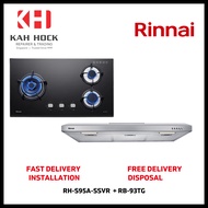 RINNAI RH-S95A-SSVR SLIMLINE HOOD + RB-93TG 3 BURNER BUILT-IN HOB BUNDLE