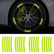 JWENTY Car Hub Reflective Sticker Car Bike Motorcycle 20pcs Decorative Strips Tire Rim Tape Car Wheel Tire Hub Car-Styling Tire Rim Reflective Stripes