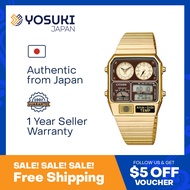 CITIZEN Quartz JG2103-72X COLLECTION RECORD LABEL Digital Retro Classic Unisex Gold Stainless  Wrist Watch For Men from YOSUKI JAPAN / JG2103-72X (  JG2103 72X JG210372X JG21 JG2103- JG2103-7 JG2103 7 JG21037 )