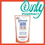 Johnson's pH 5.5 Almond Oil Body Wash Refill 500ml