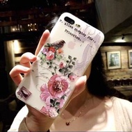 全新iPhone X 牡丹花浮雕包邊軟殼