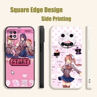 Casing For OPPO Reno6 Reno 7 7z 5K A16E A16K A94 doki doki literature club Monika BOW09 Phone Case S