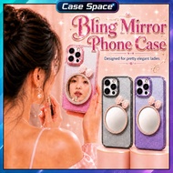 Casing Vivo V21 V21e V23e V25 V25e V27e V29 V30 V30e V40 V40 V50 Pro Lite glitter ribbon mirror soft