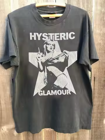 Remake Hysteric Glamour Basic Charcoal Short Sleeve Unisex T shirt Harajuku Women Clothes