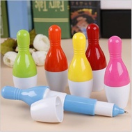 Bowling Pen Stationery Cute Bowling Ball Retractable Ballpoint Pen Student