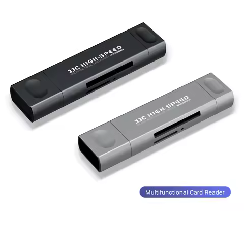 JJC 1TB Card Reader Supports SD/MicroSD/SDHC USB 2.0 Type-A port, and USB 3.0 Type-C port For iPhone