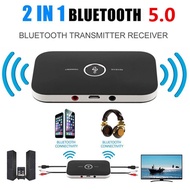 Upgraded Bluetooth 5.0 Audio Transmitter Receiver RCA 3.5mm AUX Jack USB Dongle Music Wireless Adapter