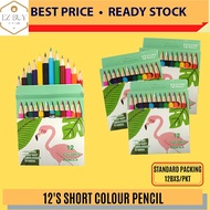 (RM2) OKADA 12'S SHORT COLOUR PENCIL / COLOUR PENCIL / COLOURING / SHORT COLOUR PENCIL