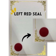 【10PACK=1000 SHEET ! ! !】 Lucky Star / Aplus A4 Certificate Paper 160gsm ( Red Seal ) / Kertas Sijil
