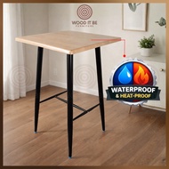 Wooditbe Super Top Island Table 95cm Restaurant High Bar Table Cafe Table Meja Makan Tinggi