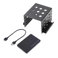 4-Bay 3.5 Inch to 2.5 Inch Hard Drive Internal Mounting Adapter Bracket with 2.5 Inch USB3.0 SATA Ha