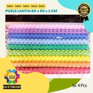 Evamat Floor Puzzle Carpet Playmat 60x60x1 Cm Color (4 pcs)