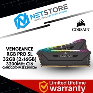 CORSAIR VENGEANCE RGB PRO SL 32GB (2x16GB) 3200MHz C16 MEMORY RAM - CMH32GX4M2E3200C16