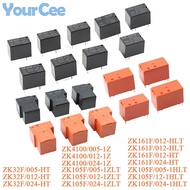 2Pcs ZK32F ZK4100 ZK105F ZK161F Relay 24V 12V 5V DC 4Pin/5Pin/6Pin Normally Open/Conversion 10A/16A/