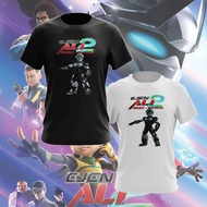 Ejen Ali The Movie 2 T-shirt Misi Satria T-Shirt Kids Adult Ejen Ali T-Shirt 100%Cotton Short Sleeve