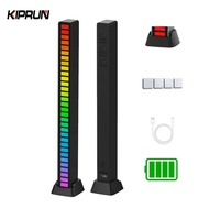 KIPRUN RGB Sound Control LED Light Pickup Voice Activated Rhythm Lights Color Ambient LED Light Bar 