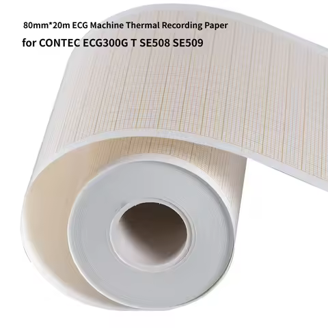 80mm*20m ECG Machine Thermal Recording Paper Accessories EKG Print Paper for CONTEC ECG300G T SE508 