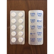 << Expiry Date 06/27 >> Progesic 500 (1 Strip of 10 Tablets) Paracetamol 500mg