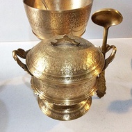 7-Inch Brass Soup Pot With Spatula