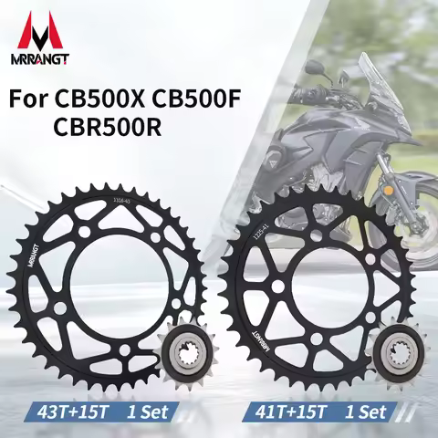MRRANGT 15T Front 41T 43T Rear Sprocket For Honda CB500X CB500F CBR500R 2019 Year Before After CB 50