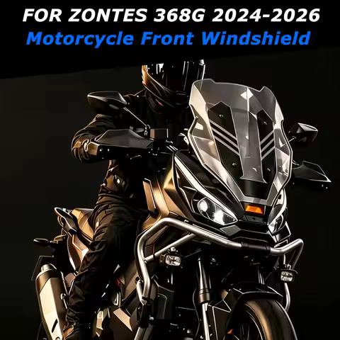 For Zontes 368G 368g Motorcycle Carbon Fiber Repair Water Transfer Printing Windshield Wind Deflecto