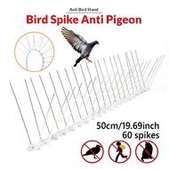 50cm 60 Birds Spikes Pancang Burung Pest Control Gagak Merpati Paku Keluli Tahan Karat Anti Burung P