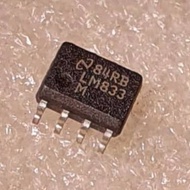 2 Buah 2pcs LM833 LM833MX LM833DT 833 M IC SMD Dual Opamp Sop-8 LM833M