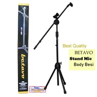 Stand Mic Betavo ST-25 Standing Mik Microphone Up down Multi Body Besi Tiang Mikrofon