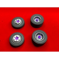 Truck Wheels 6 Nuts For 6 Small Scale 1:24 Wheel Center 3.7cm