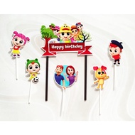 hiasan kue tart hiasan nasi tumpeng hiasan kue ulang tahun cake topper satu set karakter little ange