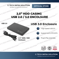 USB 3.0 SATA 2.5" HDD Casing Hard Drive / Hard Disk External Storage Casing Enclosure Case HDD SSD U