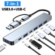 Multiport USB Hub 3.0 Multi  USB Port 3.0 2.0 USB Splitter 4 SD PD TF Ports For Lenovo Xiaomi Macboo