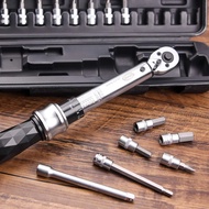 Bike Torque Wrench Set 1/4” Drive | ชุดประแจทอร์คจักรยาน 1–25Nm | พร้อมหัวบิต Allen Torx Philip และแ