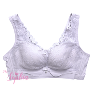 Floral Lace Wireless Bra Cup C #34-42 Bra Ladies Lingerie Soft Thin Span / Span Nipis Baju Dalam Wan