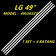 NEW 4PCS/SET 49UJ632T LG 49" LED TV Backlight 49UJ632 (READY STOCK)