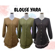 blouse (YARA) corak jalur cotton sulam