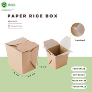 Laminated Paper Rice Box size M 8x6.5x10cm RB2K2 Food Pail/