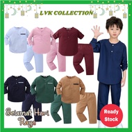 🇲🇾 RAYA DEALS🌜⭐1Tahun-12Tahun Baju Melayu Budak Lelaki Cotton Baju Raya Budak Biru Maroon Hitam