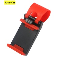 【Ann-Car】Car Holder Mini Steering Wheel Clip Mount Cell Phone Mobile Holder Universal Support Bracket Stand