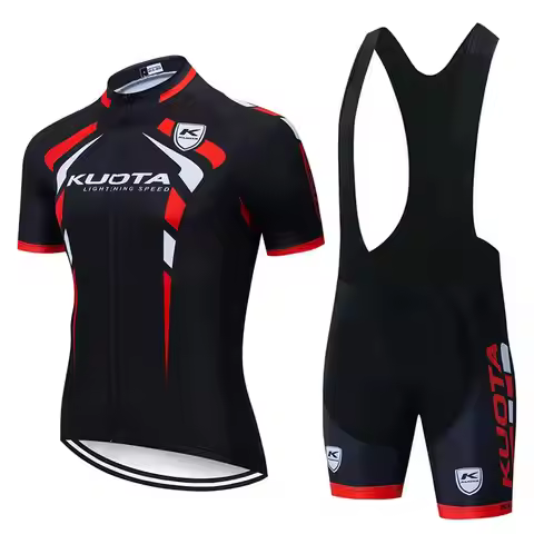 KUOTA Bike Shirts Men Summer Short Sleeve Cycling Jersey Set MTB Maillot Ropa Ciclismo Bicycle Wear 