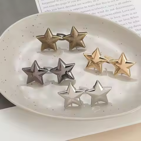 Durable Star Jeans Buttons Replacement Waist Adjust Pants Pins Reusable No-Sewing Metal Button