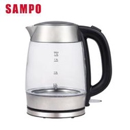 【佳美電器】◤A級福利品‧數量有限◢ SAMPO聲寶 1.7L大容量玻璃快煮壺 KP-CB17G